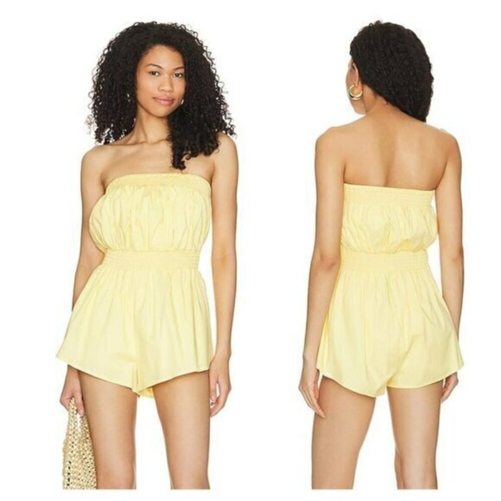 Lovers and Friends Olympia Romper - Butter Yellow